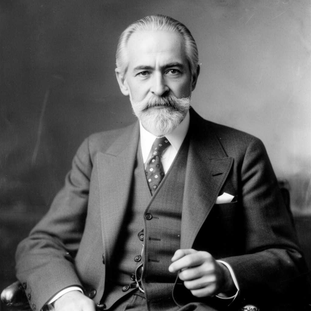 AI-generated illustration of Sigmund Freud