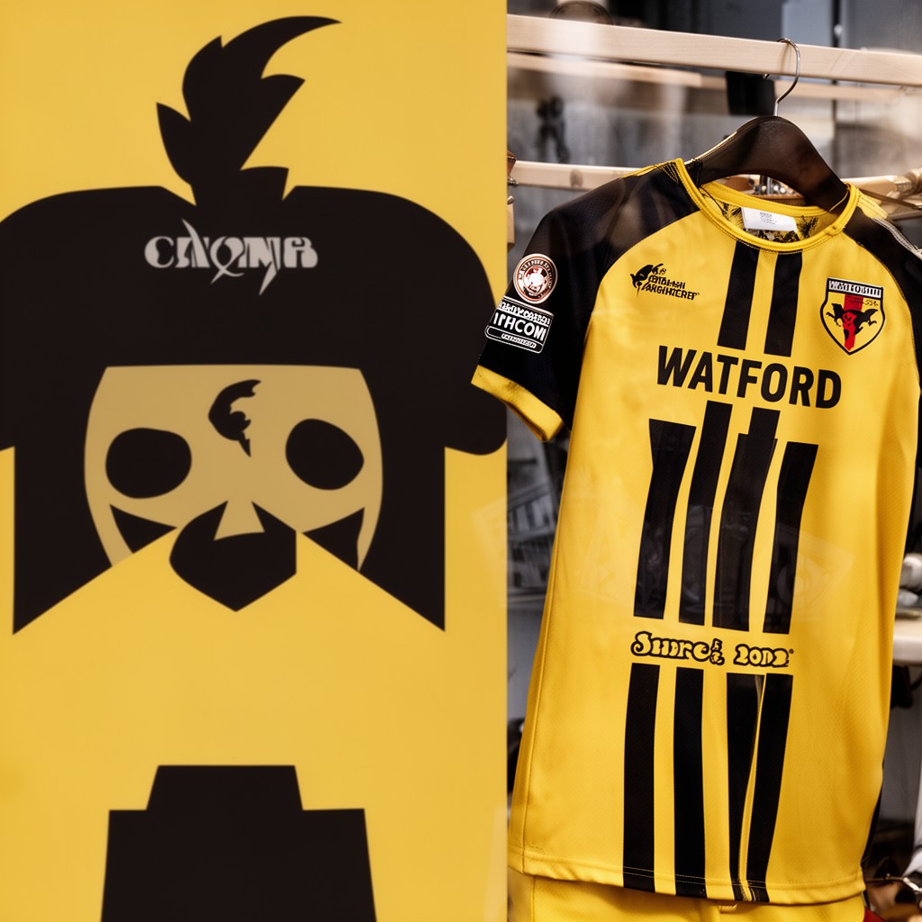 AI-generated illustration of Watford F.C.