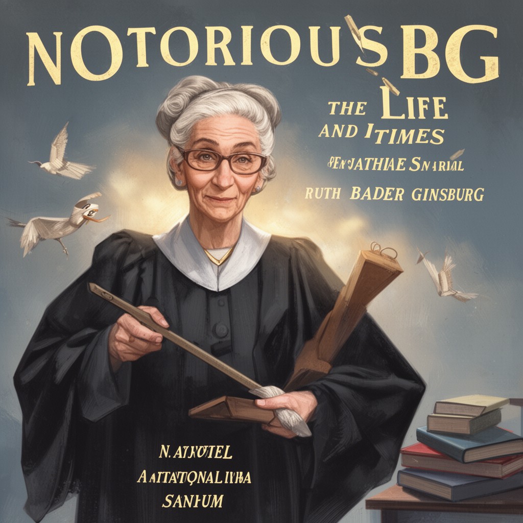 AI-generated illustration of Notorious RBG: The Life and Times of Ruth Bader Ginsburg