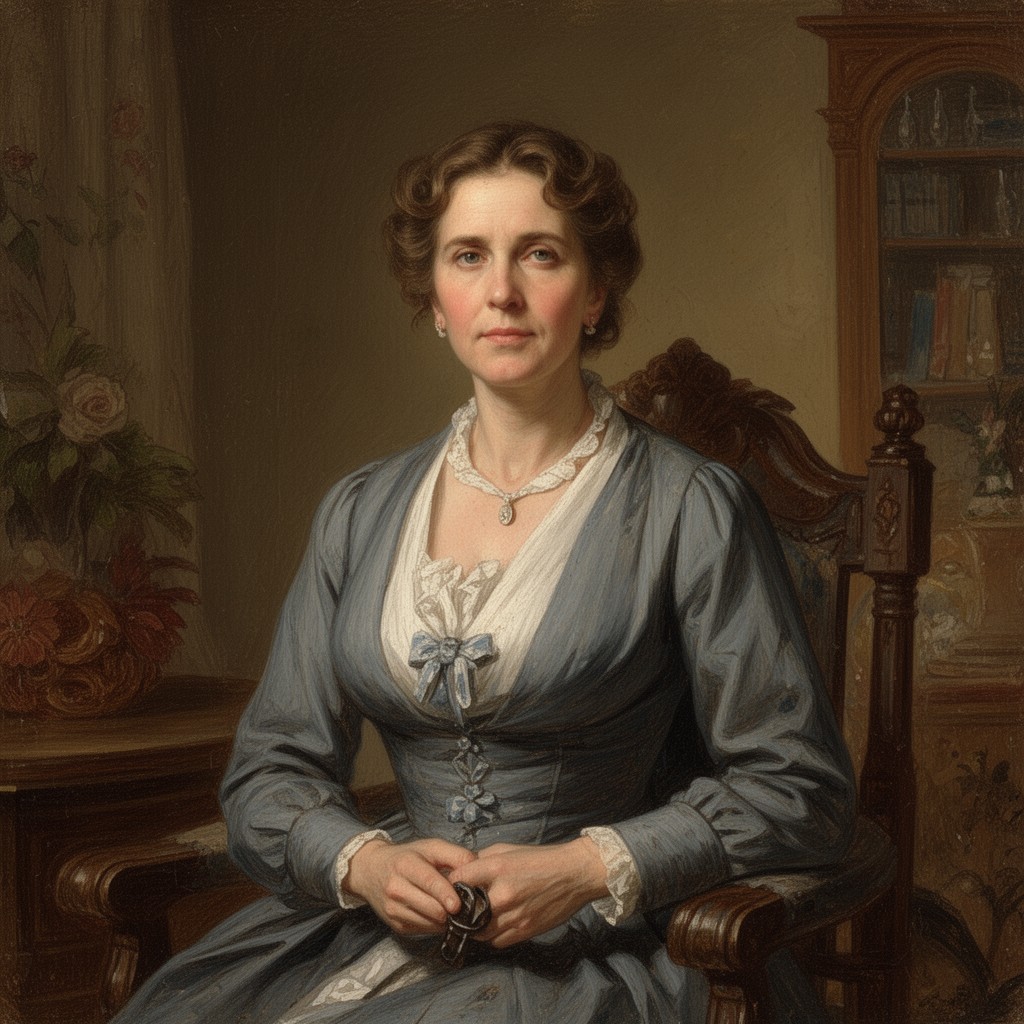 AI-generated illustration of Harriet Burrow