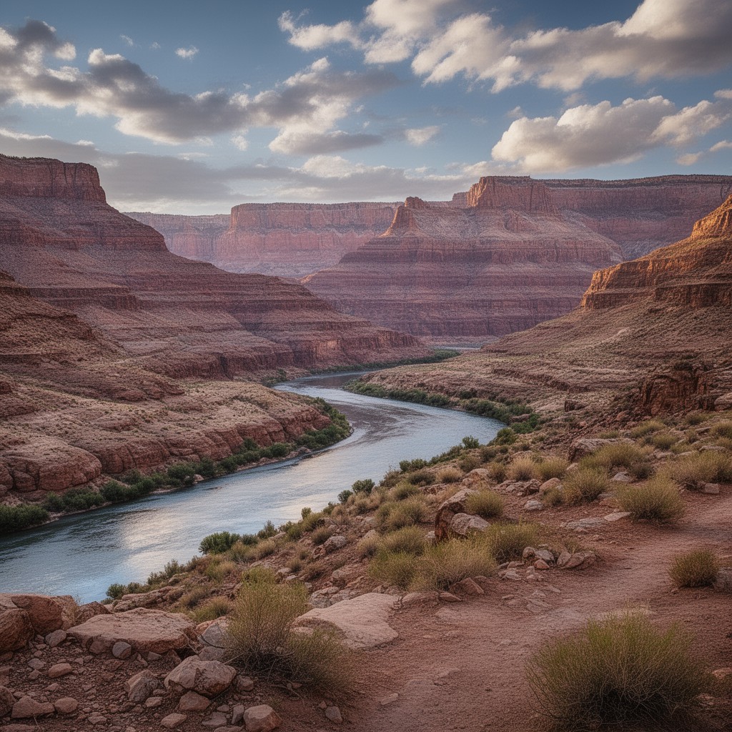 AI-generated illustration of Colorado River