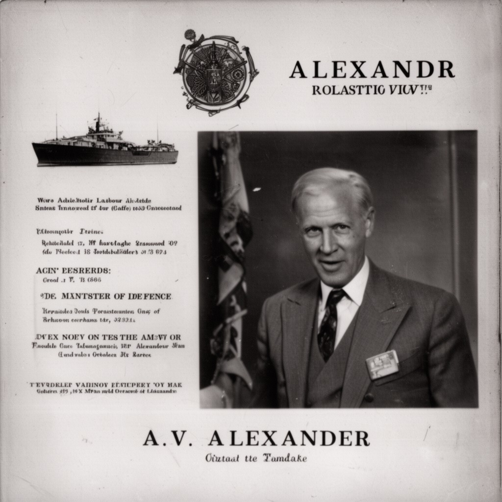 AI-generated illustration of A. V. Alexander