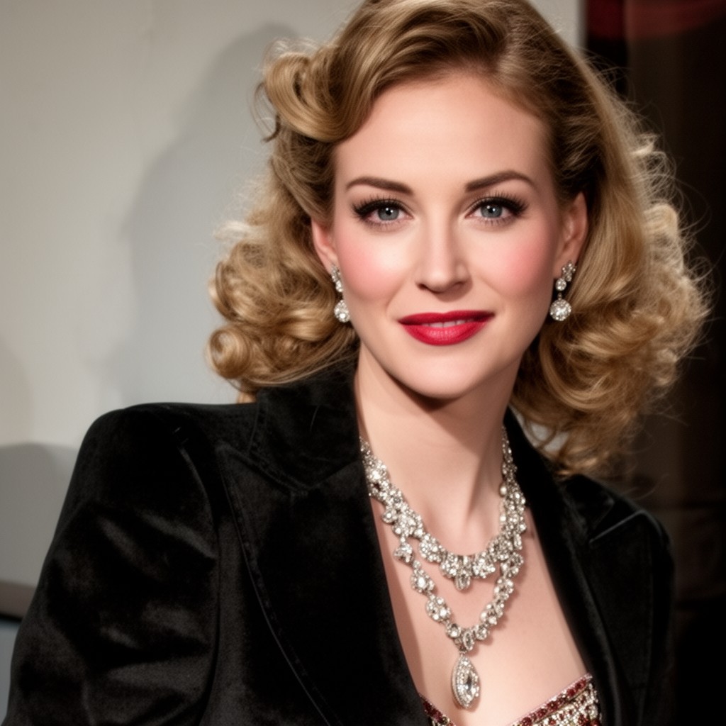 AI-generated illustration of Sylvia Ashley
