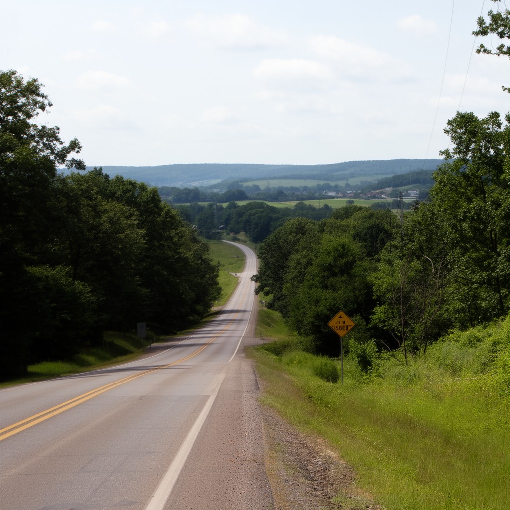 AI-generated illustration of Kentucky Route 84