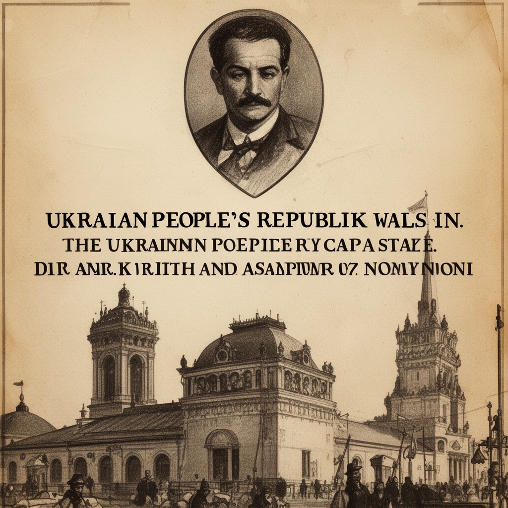 AI-generated illustration of Ukrainian People’s Republic