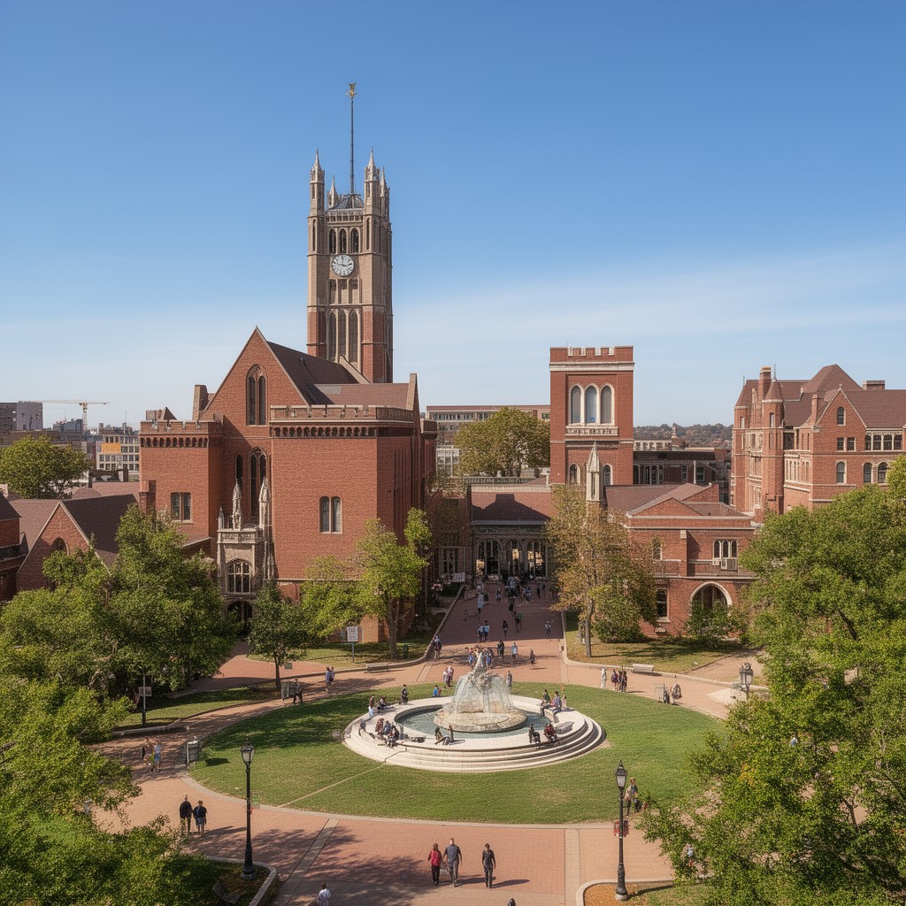 AI-generated illustration of Saint Louis University