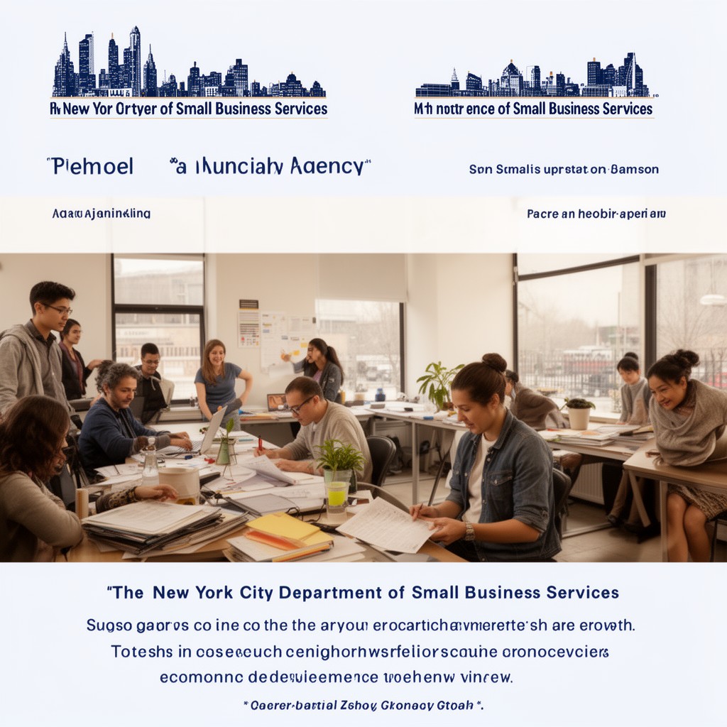 AI-generated illustration of New York City Department of Small Business Services