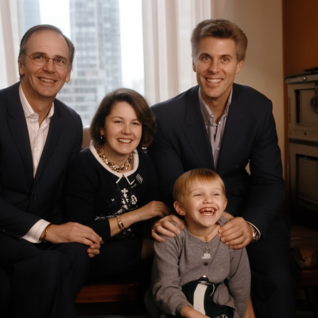 AI-generated illustration of Johnson family