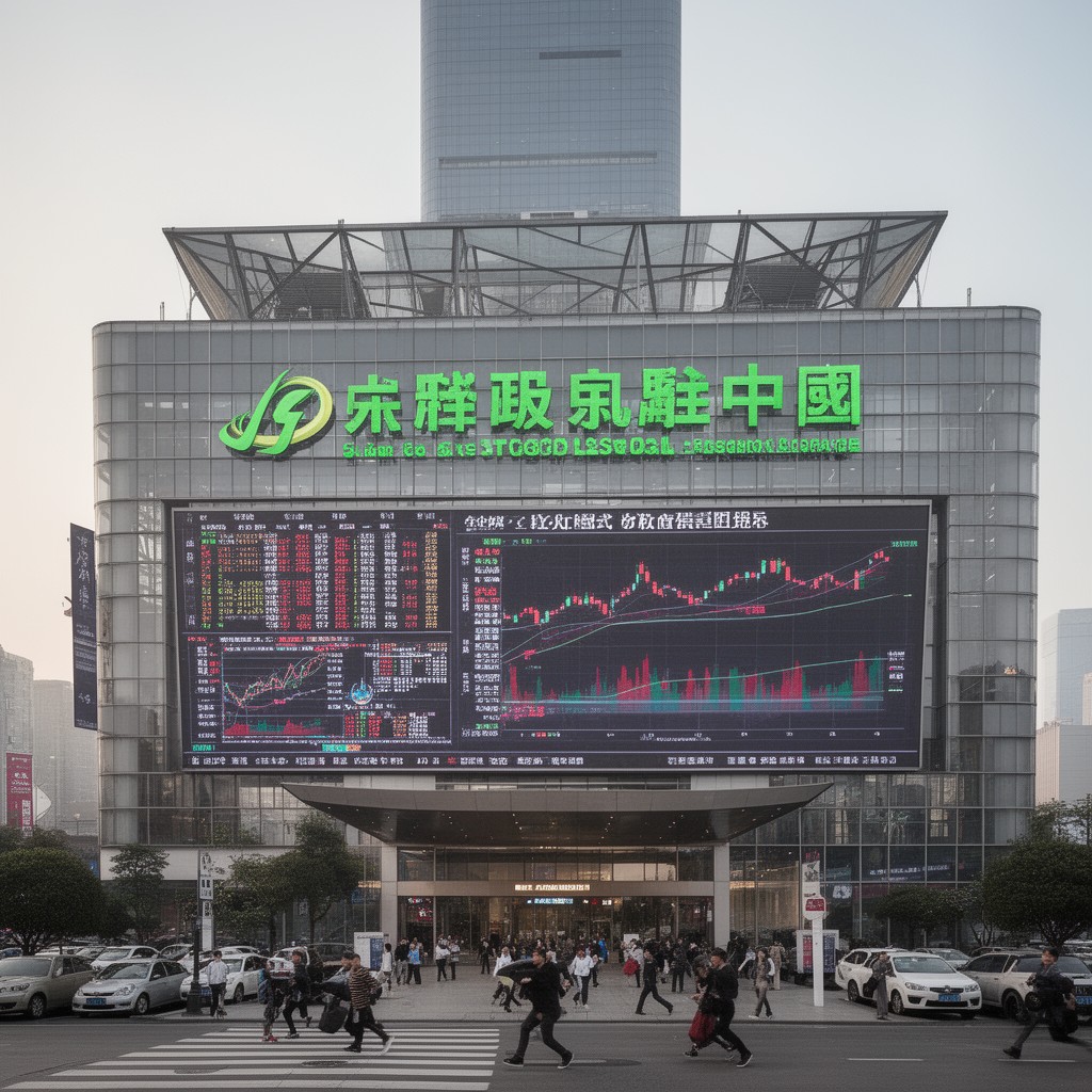 AI-generated illustration of Shanghai Stock Exchange