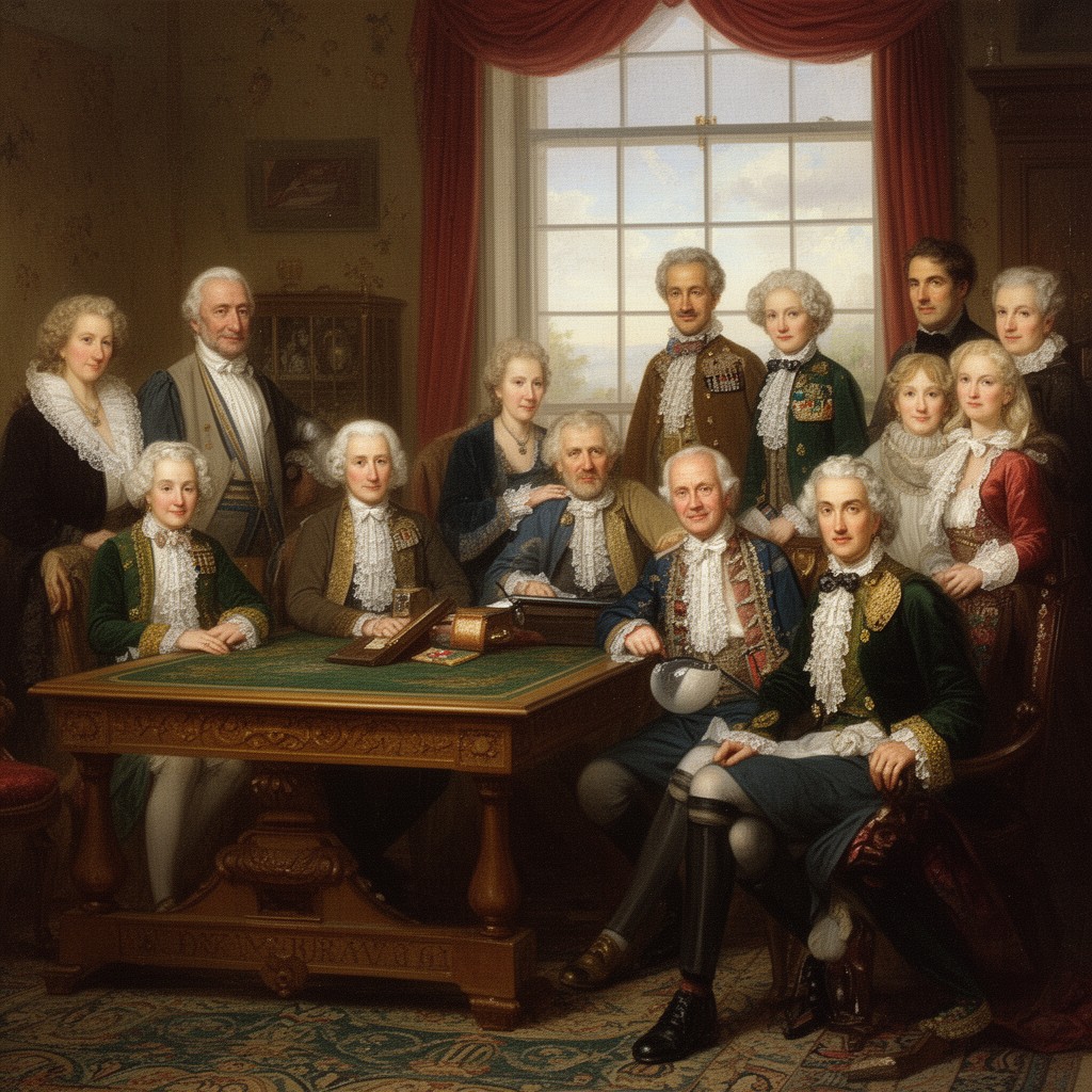 AI-generated illustration of Montagu family
