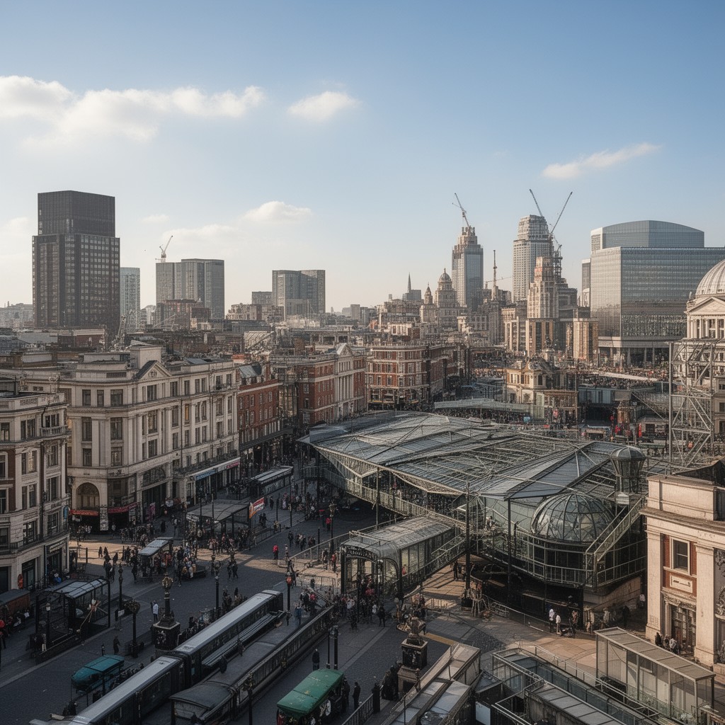AI-generated illustration of Holborn and St Pancras