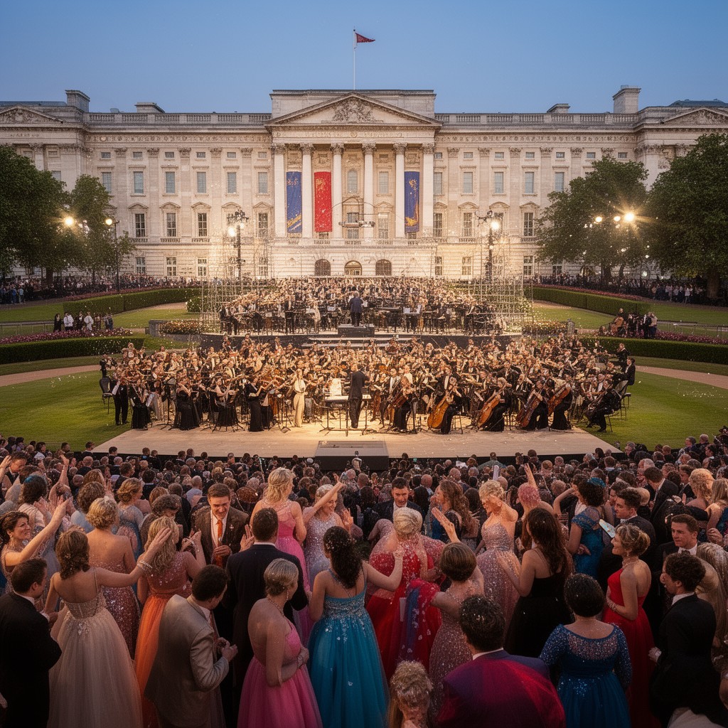 AI-generated illustration of Prom at the Palace