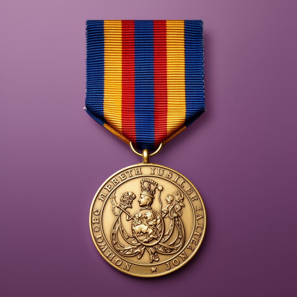 AI-generated illustration of Queen Elizabeth II Diamond Jubilee Medal
