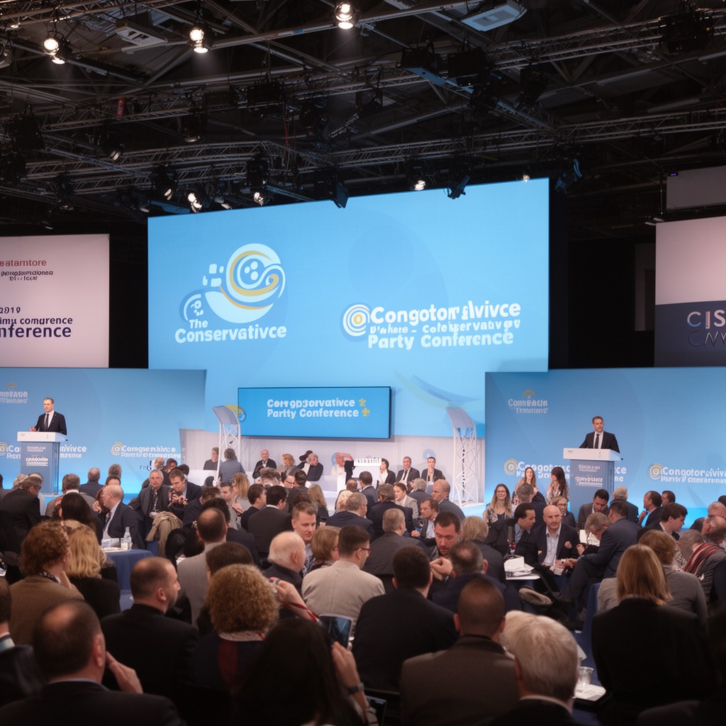 AI-generated illustration of Conservative Party Conference