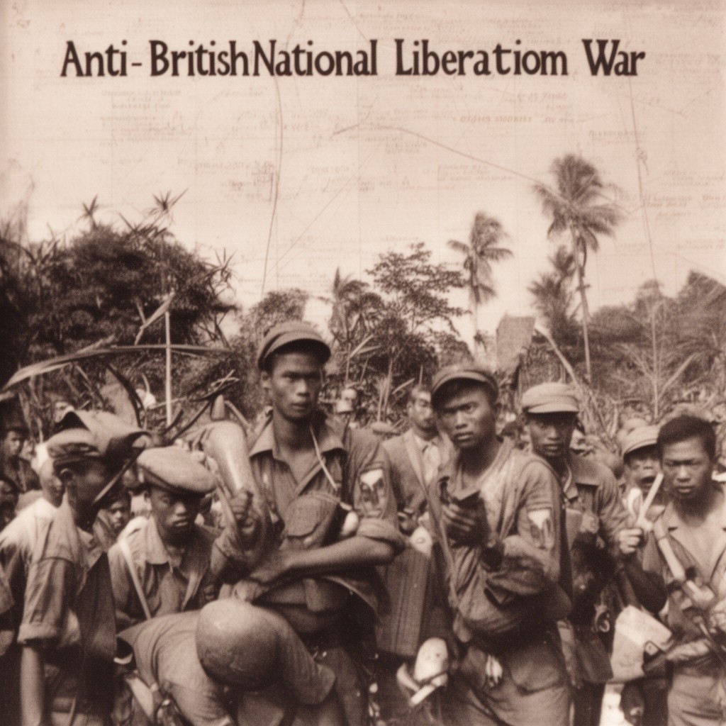 AI-generated illustration of Anti-British National Liberation War