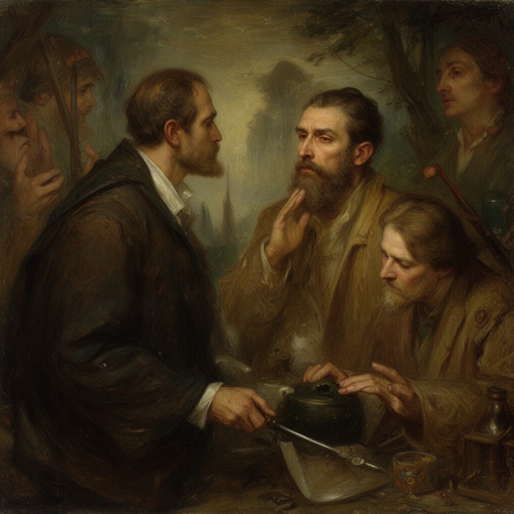 AI-generated illustration of William Holman Hunt