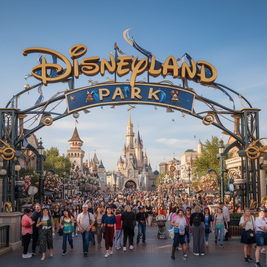 AI-generated illustration of Disneyland Park