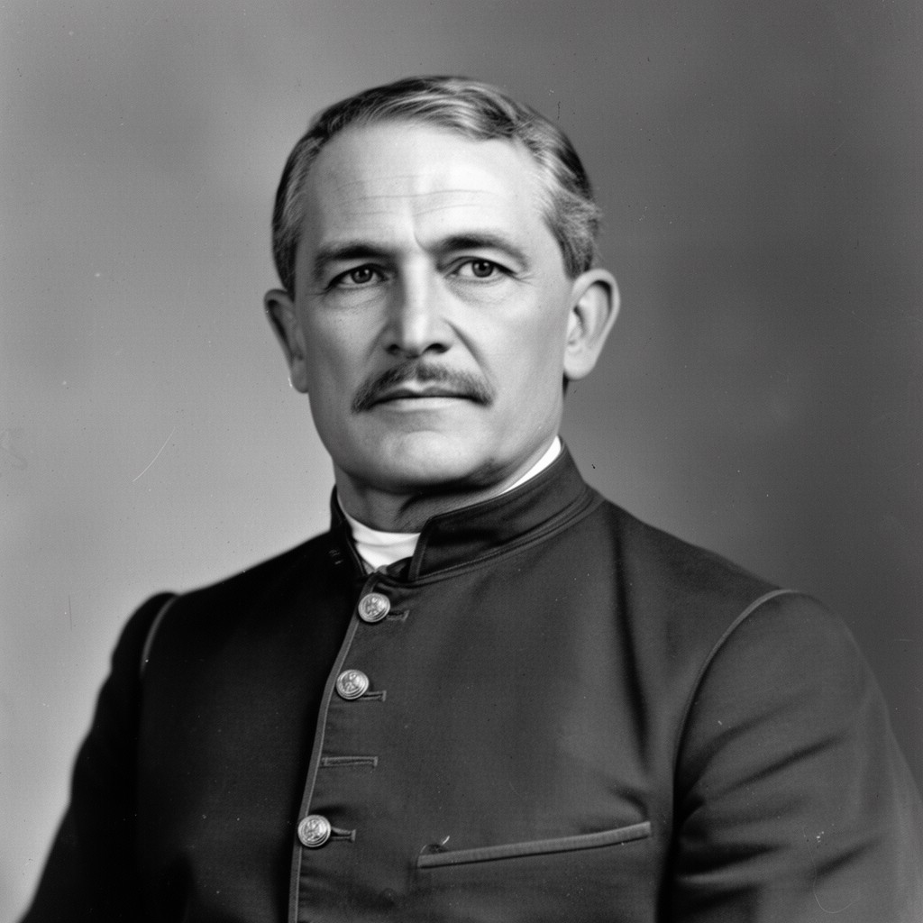 AI-generated illustration of Simon Bolivar Buckner Sr.