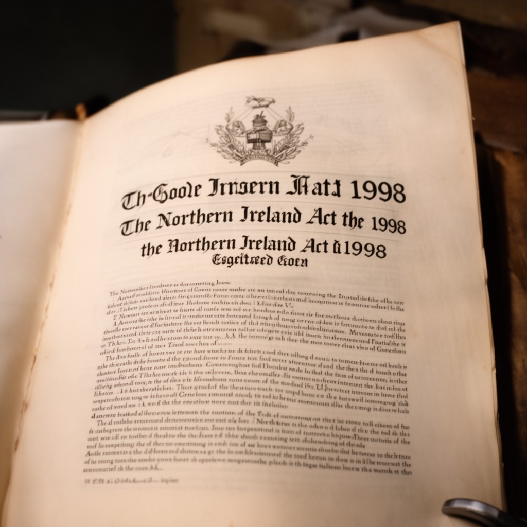AI-generated illustration of Northern Ireland Act 1998