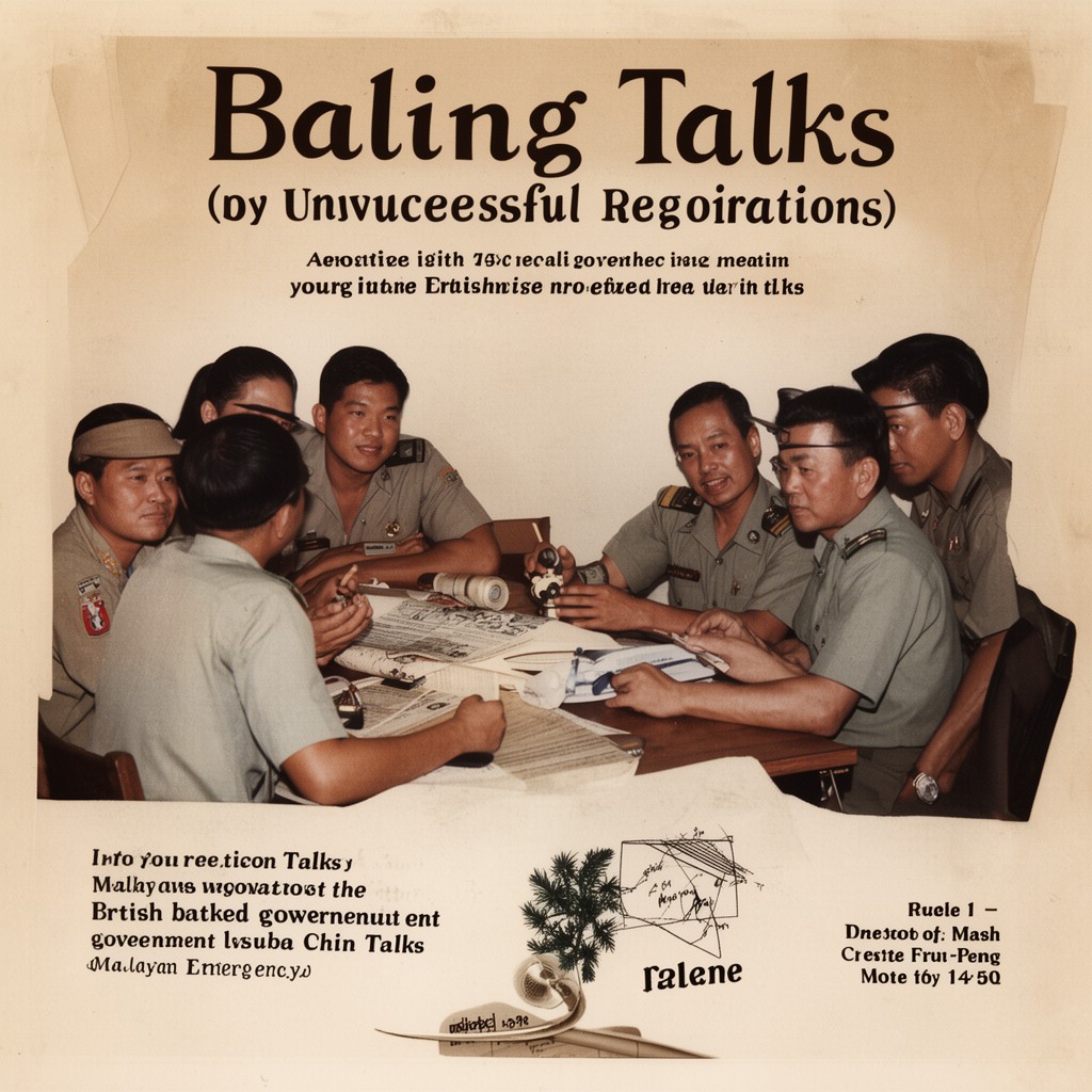 AI-generated illustration of Baling Talks (unsuccessful negotiations)