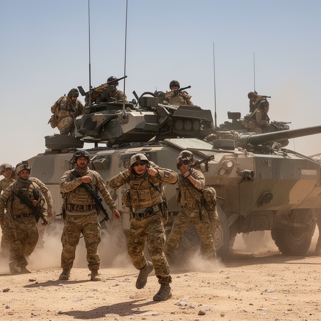 AI-generated illustration of Kuwait Army