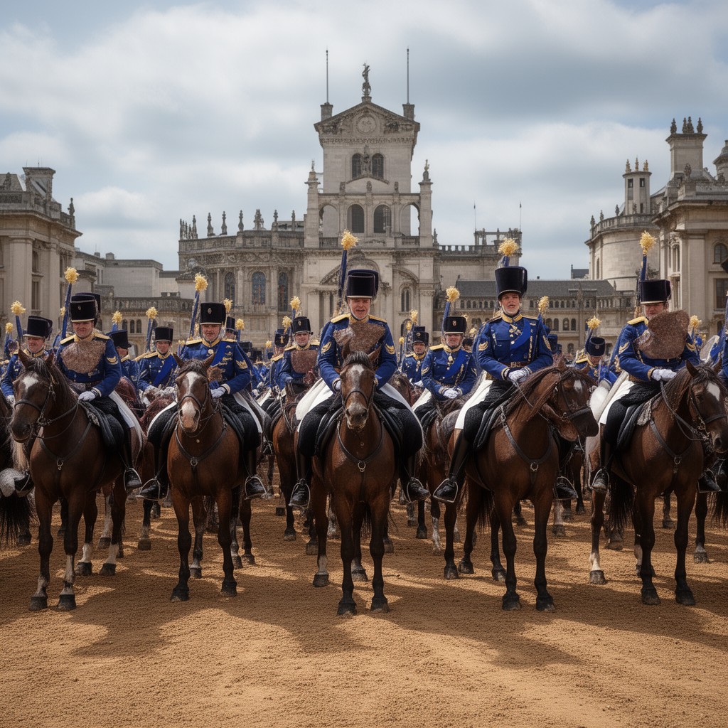 AI-generated illustration of Blues and Royals