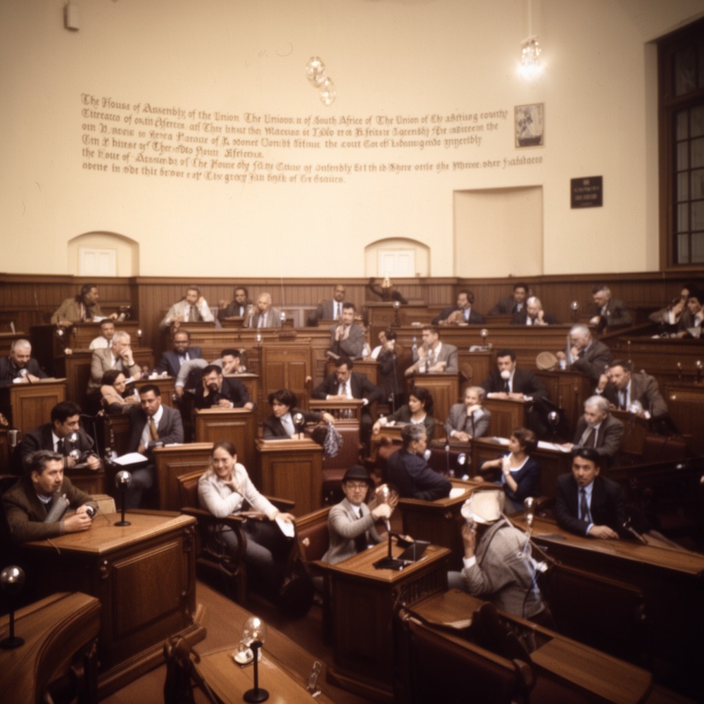 AI-generated illustration of House of Assembly of the Union of South Africa