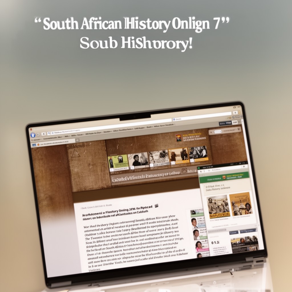 AI-generated illustration of South African History Online