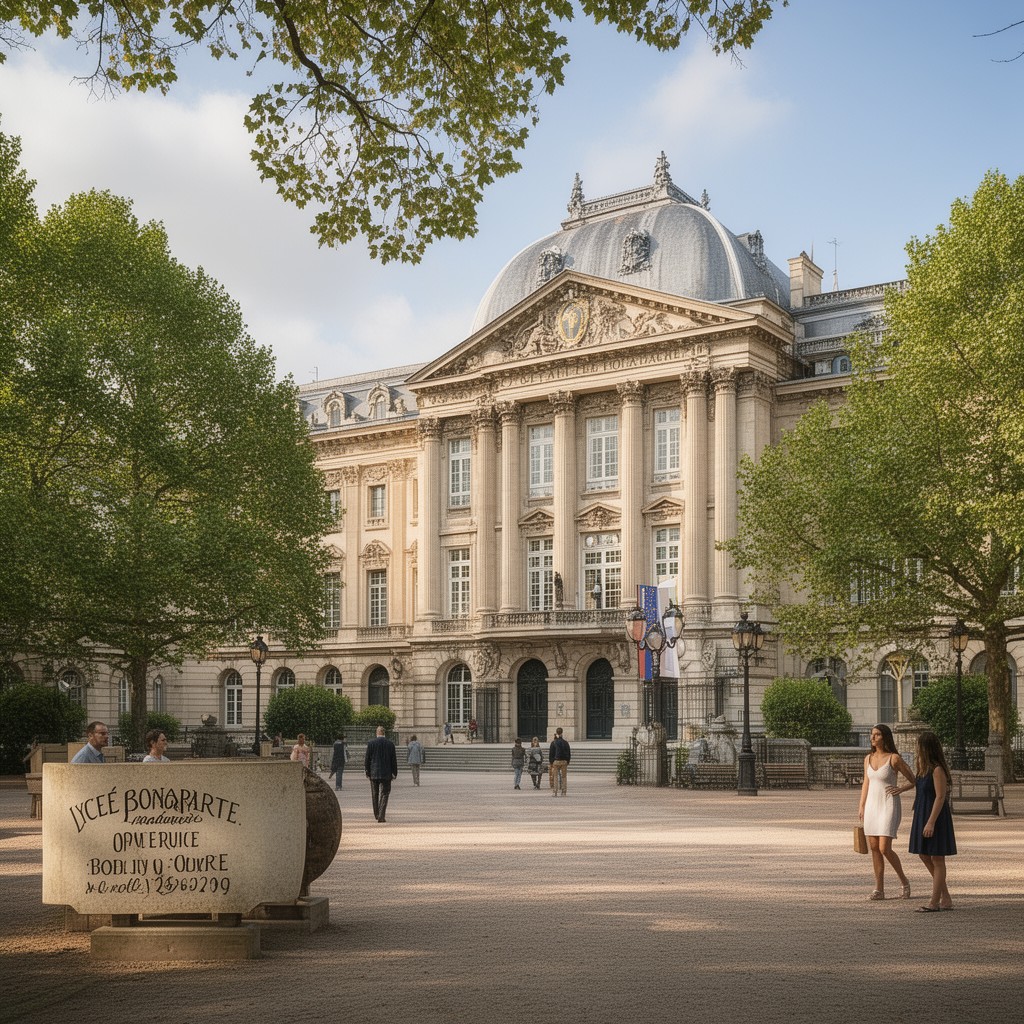 AI-generated illustration of Lycée Bonaparte