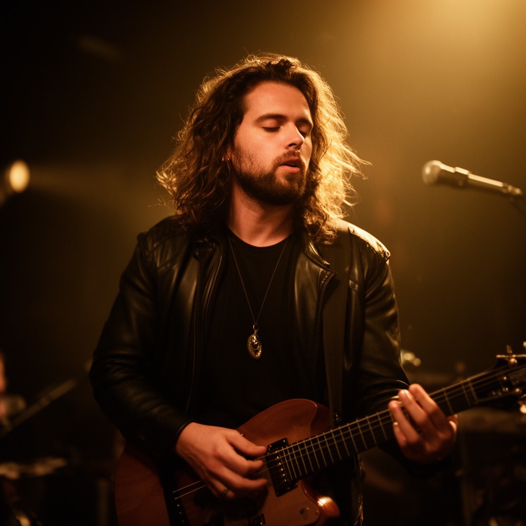 AI-generated illustration of Hozier