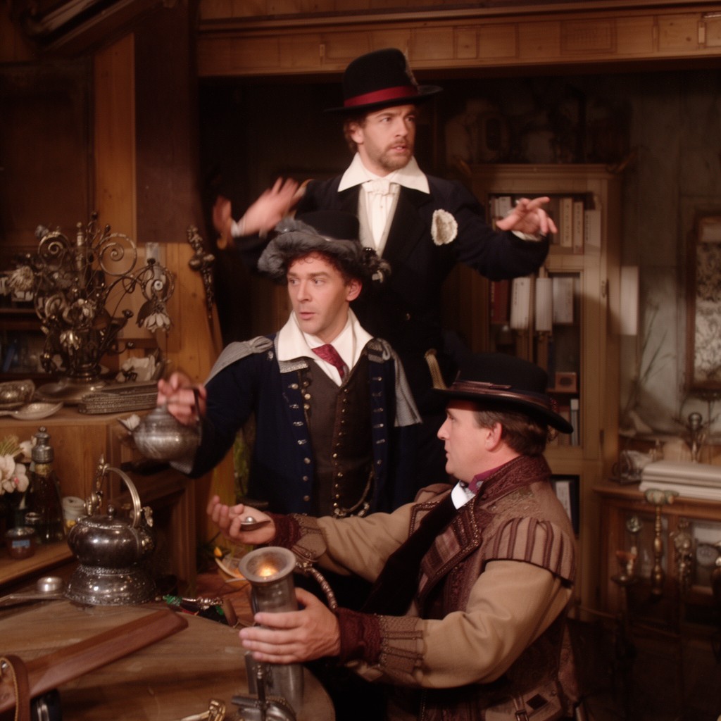AI-generated illustration of Blackadder