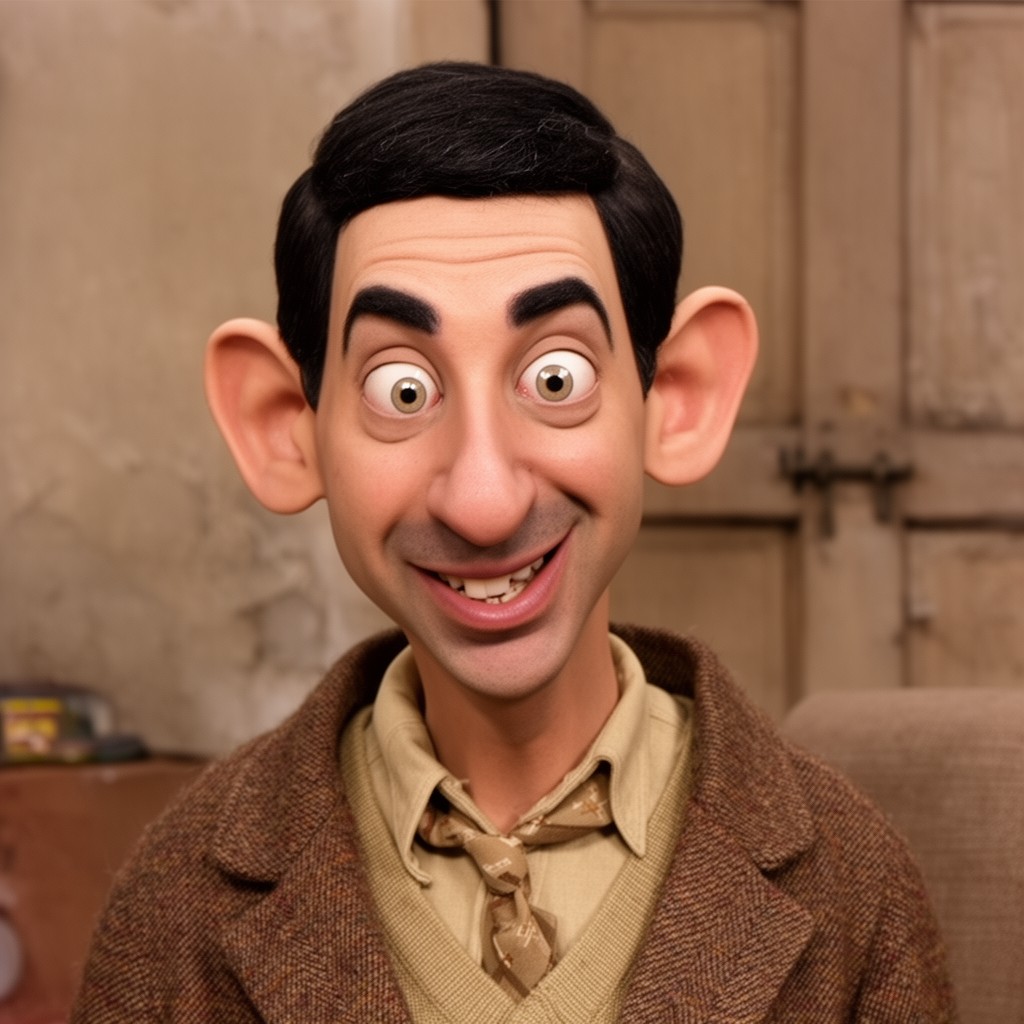AI-generated illustration of Mr. Bean