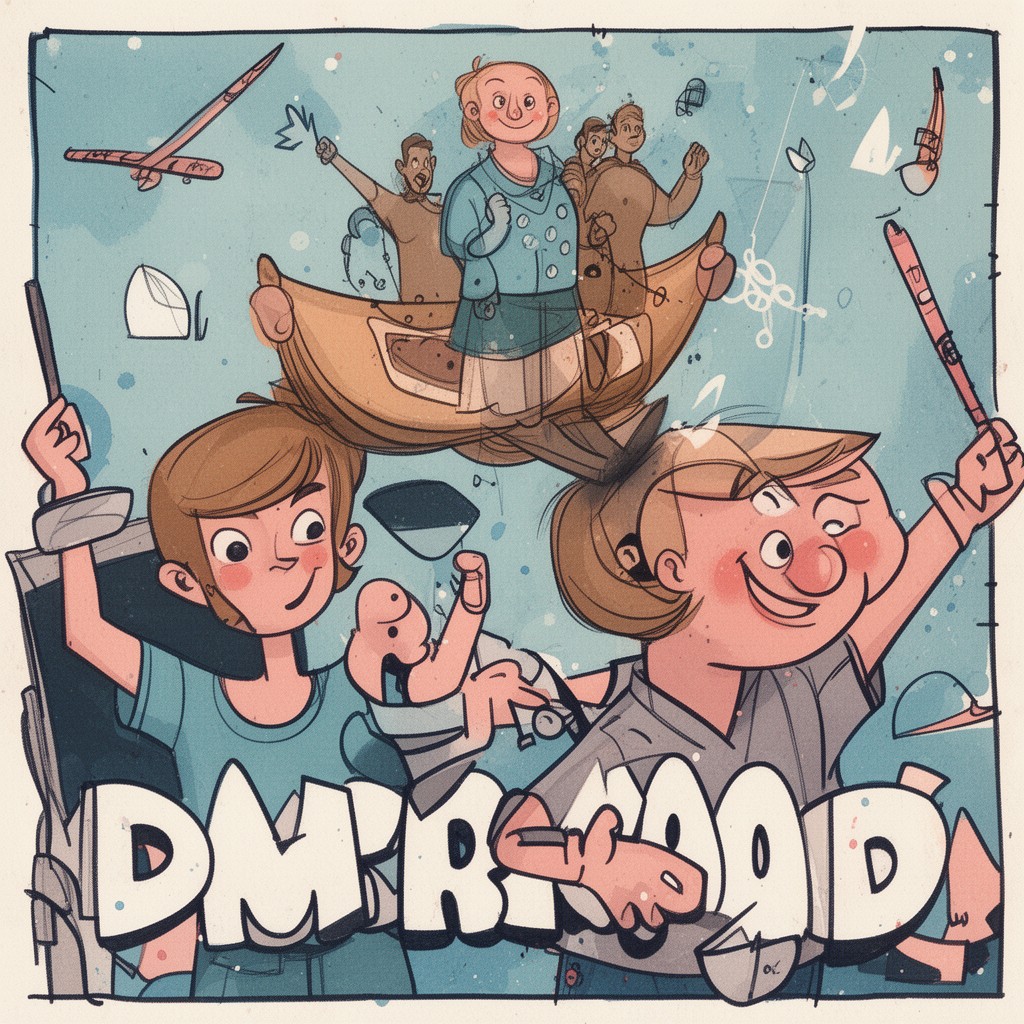 AI-generated illustration of Comic Relief