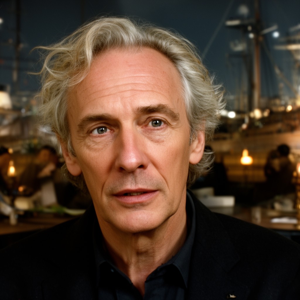 AI-generated illustration of Bill Nighy