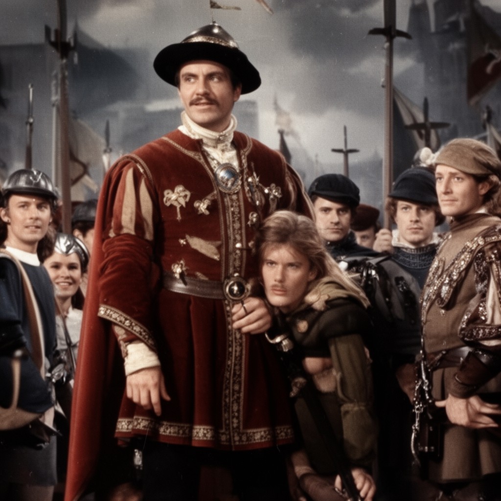 AI-generated illustration of Henry V (1944 film)