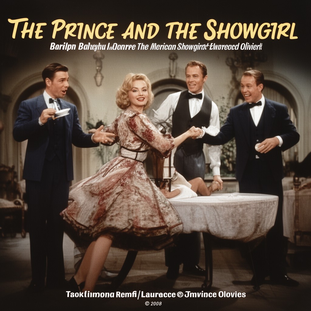 AI-generated illustration of The Prince and the Showgirl (1957 film)