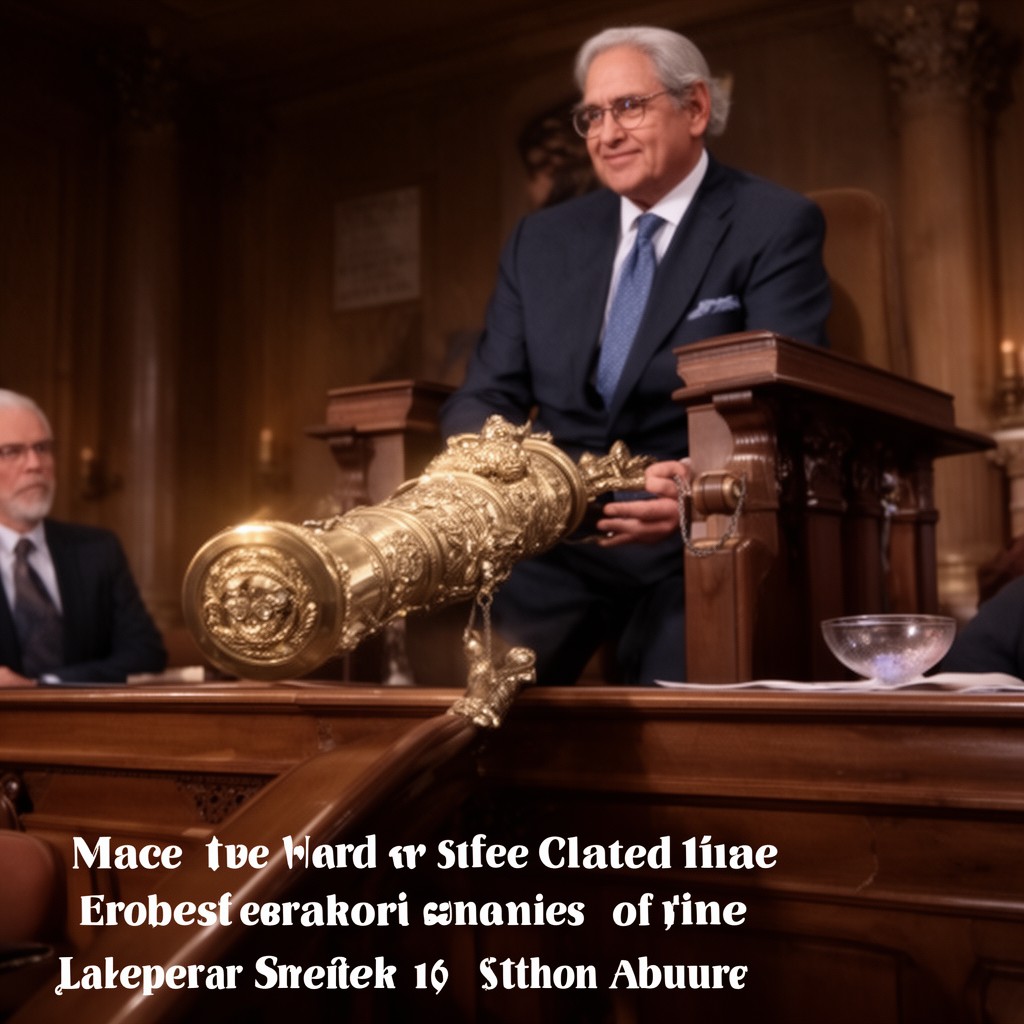 AI-generated illustration of mace of the United States House of Representatives