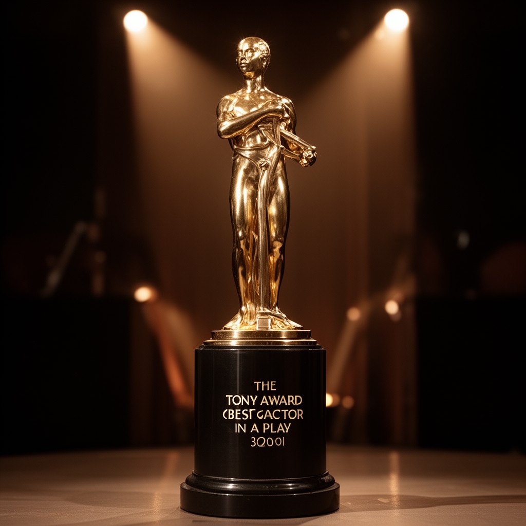 AI-generated illustration of Tony Award for Best Actor in a Play