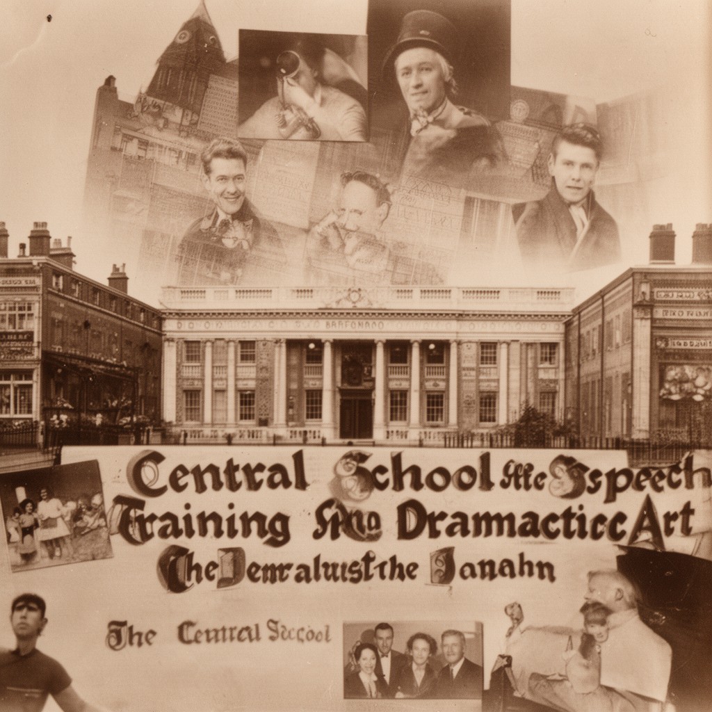 AI-generated illustration of Central School of Speech Training and Dramatic Art