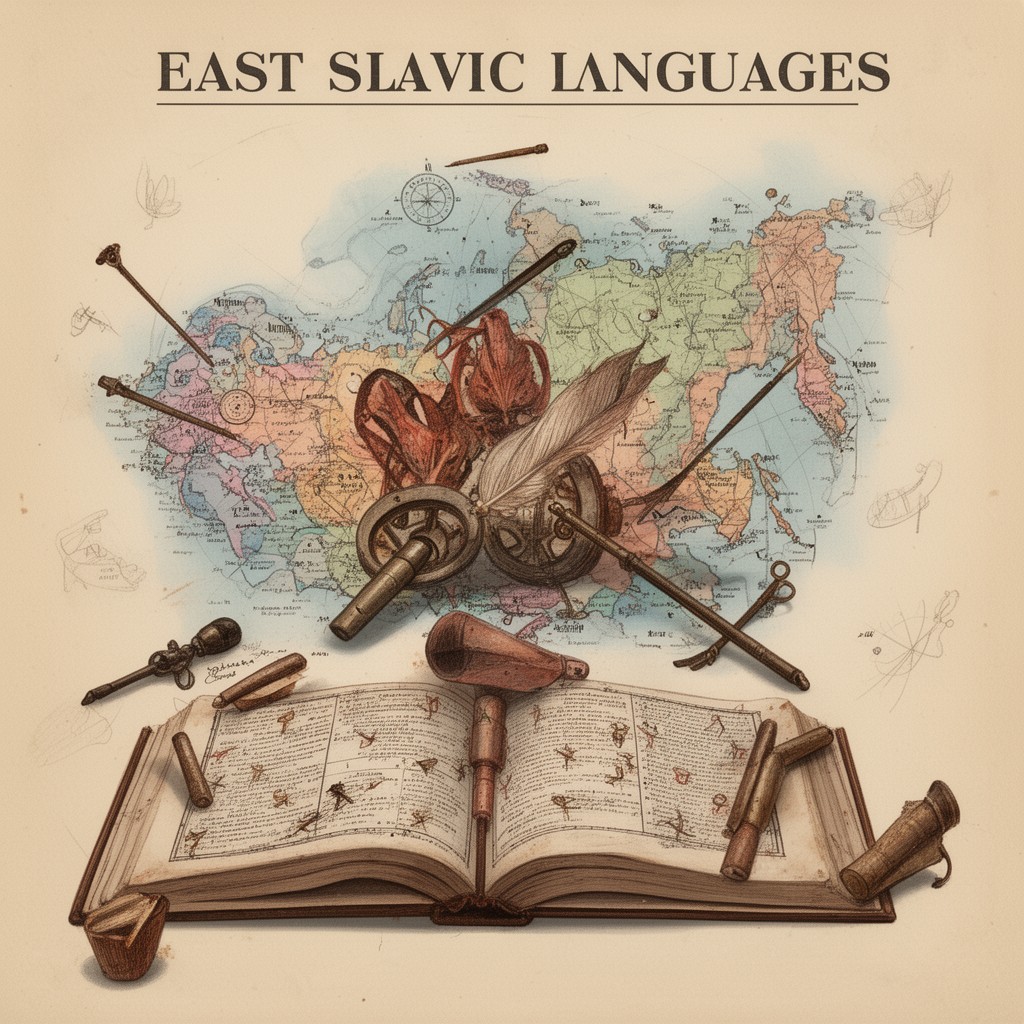 AI-generated illustration of East Slavic languages