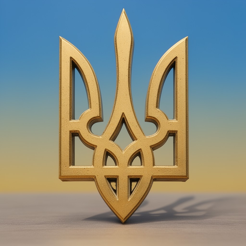 AI-generated illustration of tryzub
