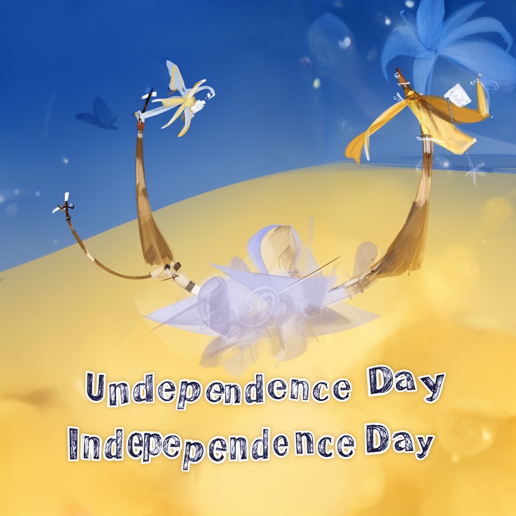 AI-generated illustration of Independence Day of Ukraine