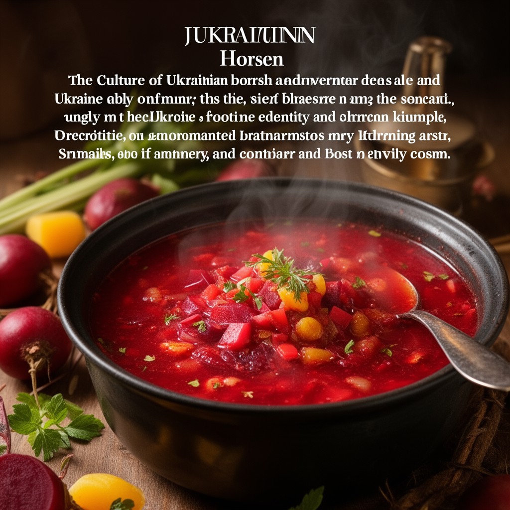 AI-generated illustration of Culture of Ukrainian borscht cooking