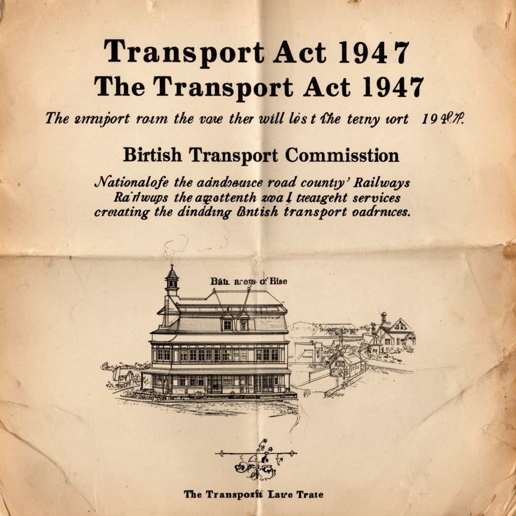 AI-generated illustration of Transport Act 1947