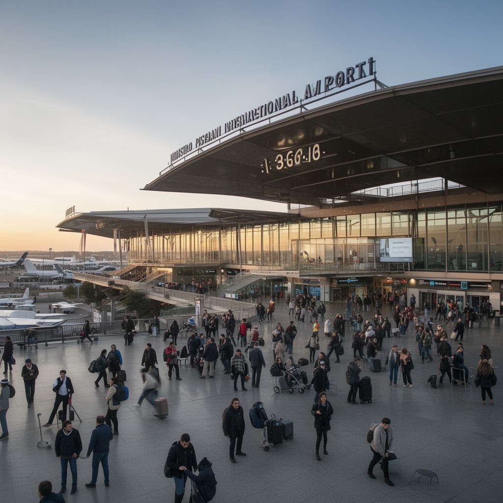 AI-generated illustration of Ministro Pistarini International Airport