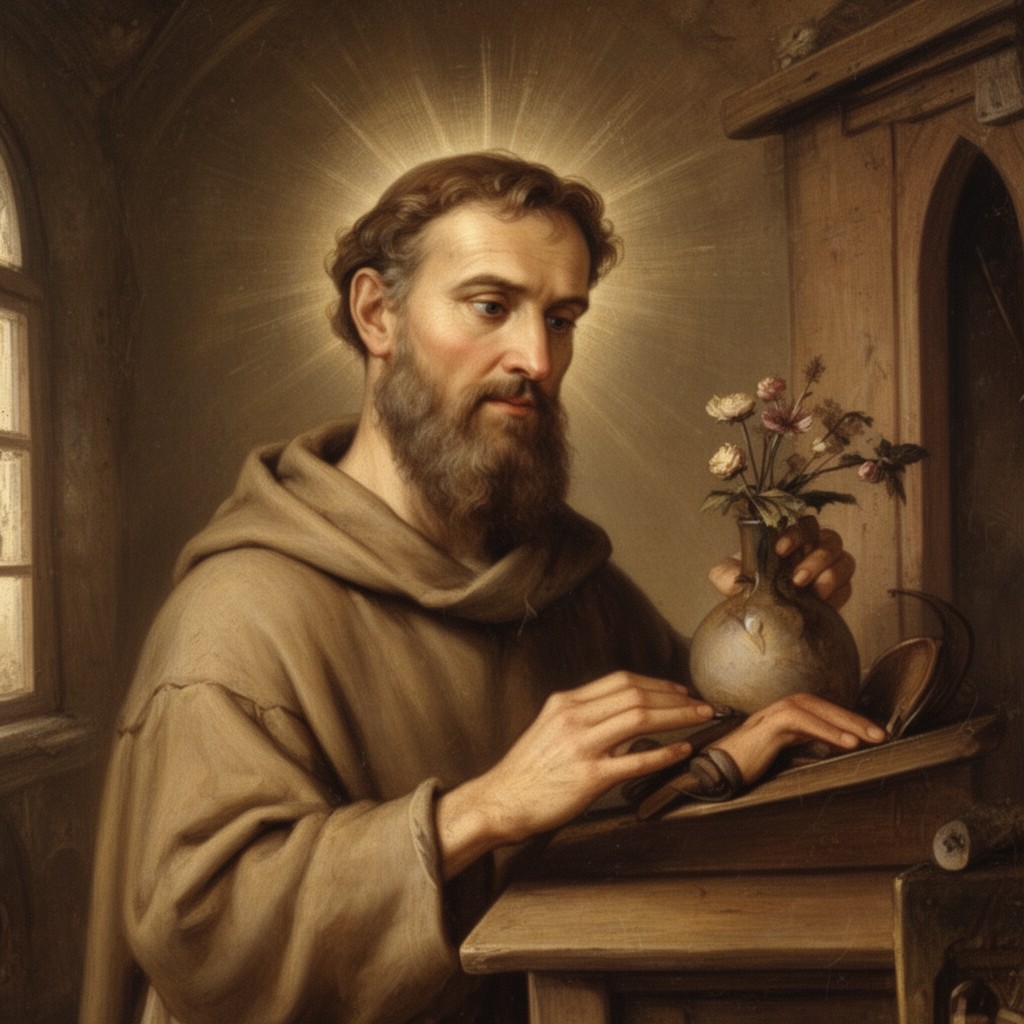 AI-generated illustration of Saint Francis of Assisi