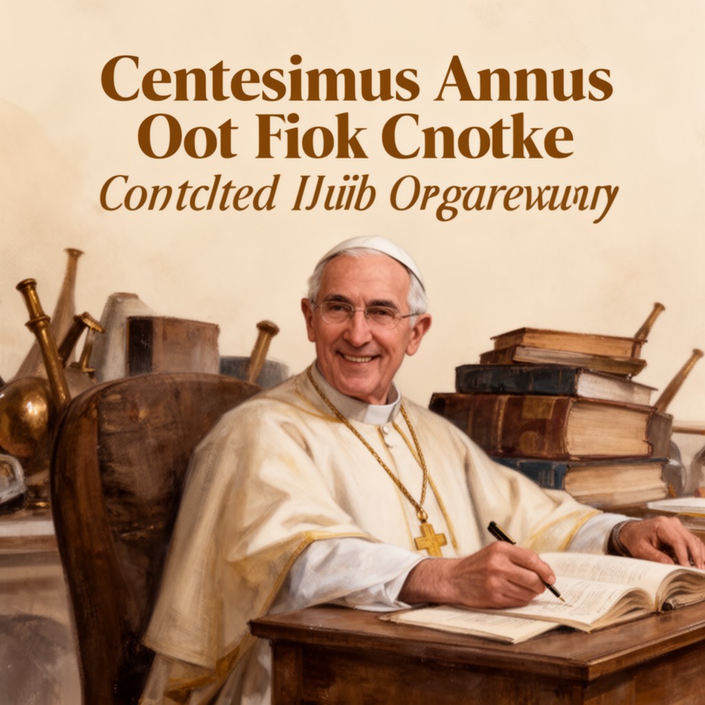 AI-generated illustration of Centesimus annus