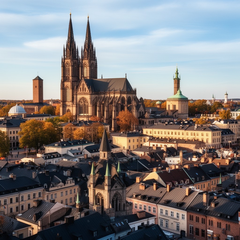 AI-generated illustration of Uppsala
