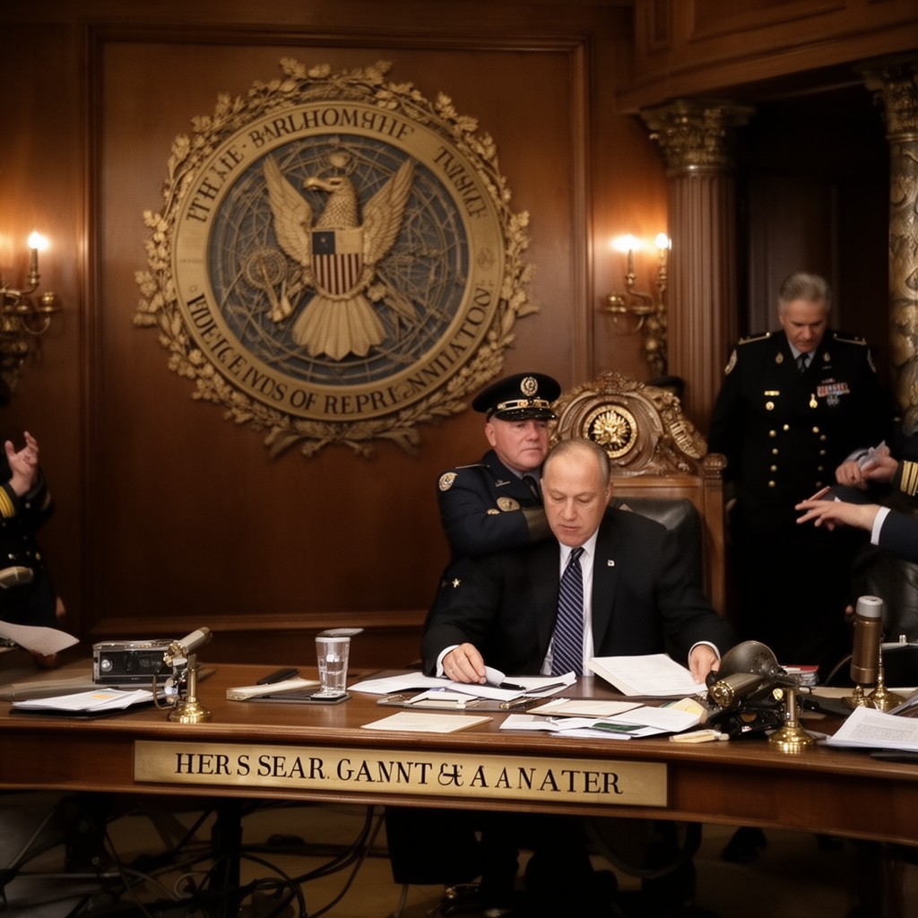 AI-generated illustration of Sergeant at Arms of the House of Representatives