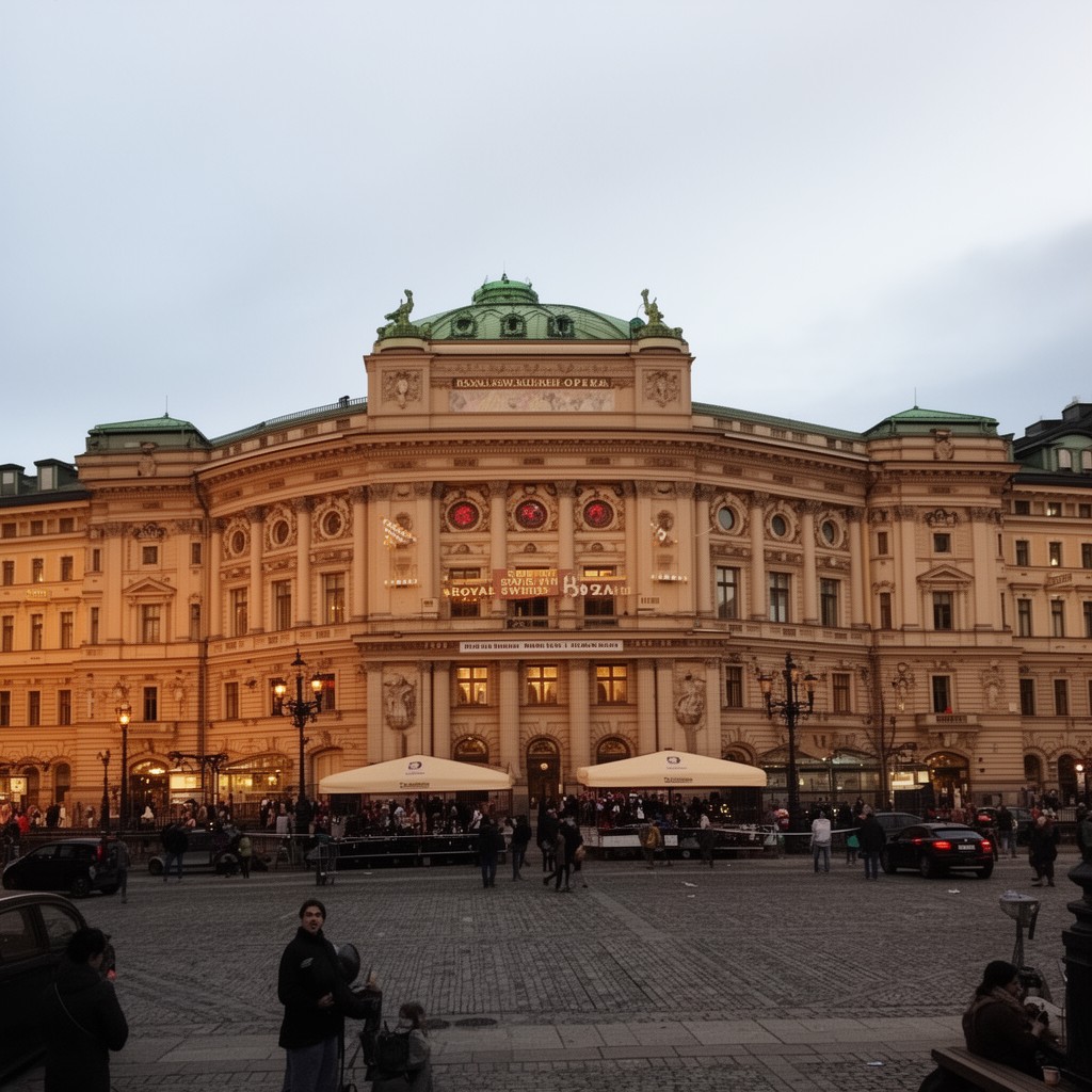 AI-generated illustration of Royal Swedish Opera